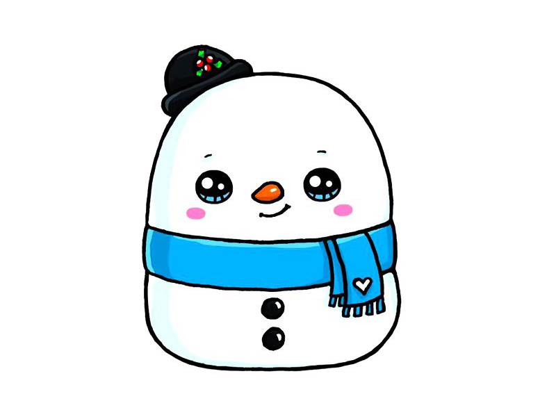 雪人简笔画