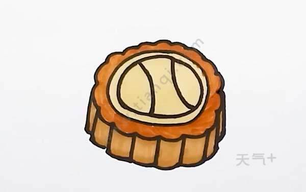 月饼 简笔画