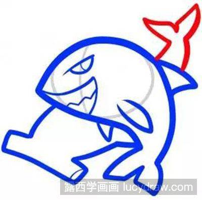 鲨鱼简笔画
