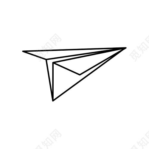 纸飞机 简笔画
