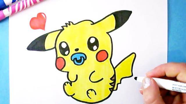 皮卡丘简笔画