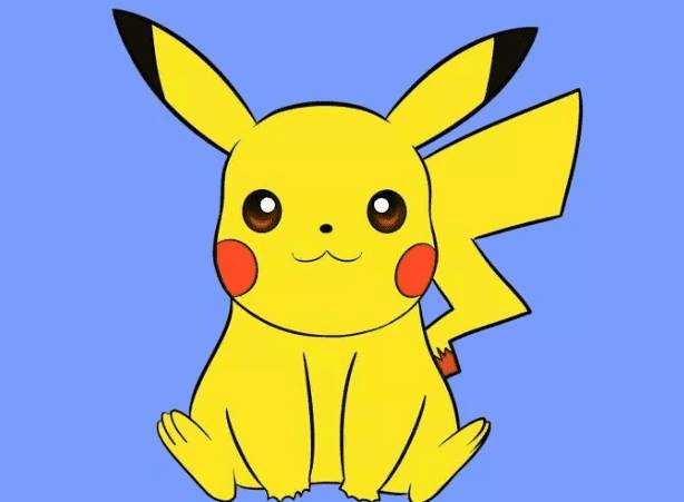 皮卡丘简笔画