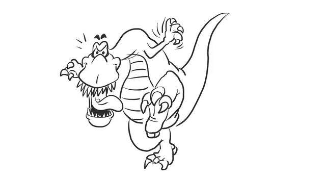 霸王龙简笔画