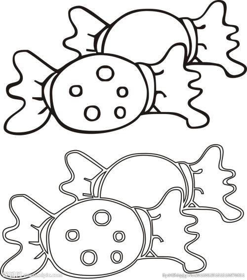 糖果简笔画