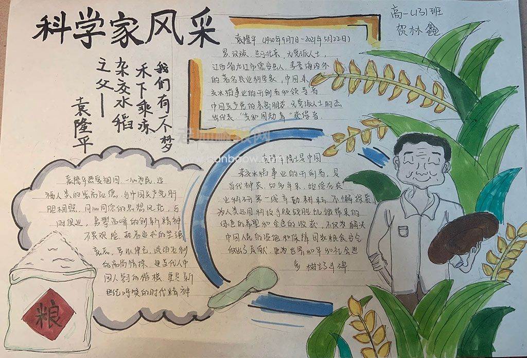 袁隆平简笔画