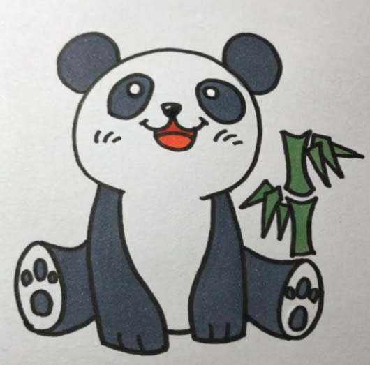 大熊猫简笔画
