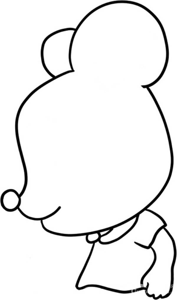 小老鼠 简笔画