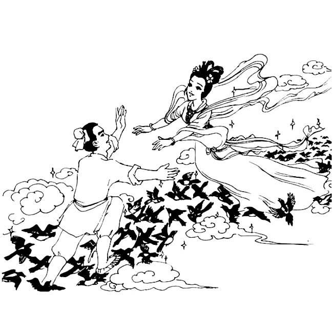 织女简笔画