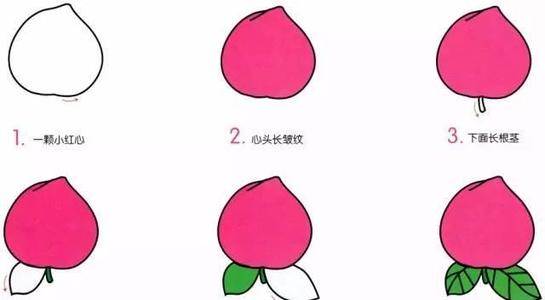 桃子简笔画