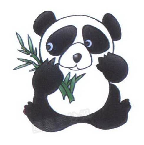 熊猫的简笔画