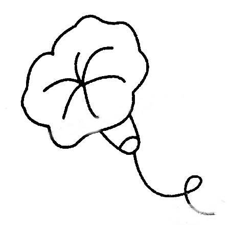 牵牛花简笔画