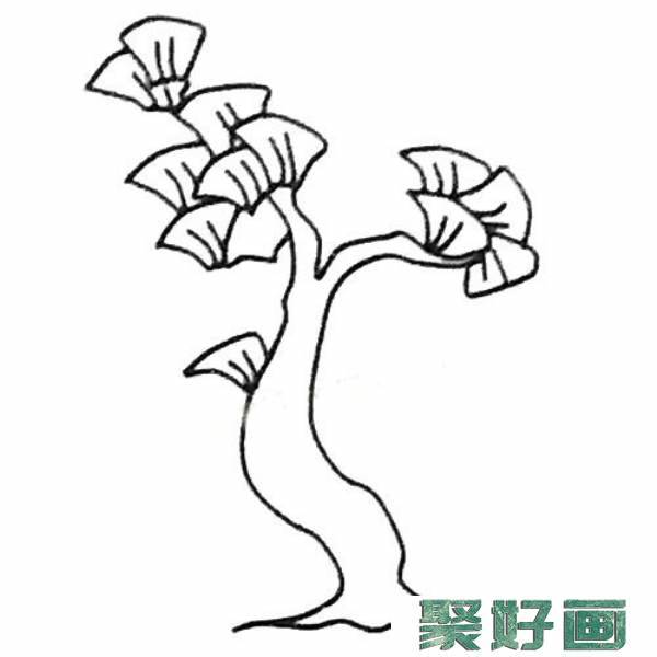 银杏树简笔画