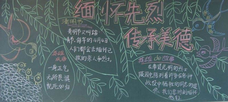 九年级黑板报图片