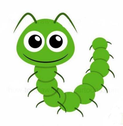 毛毛虫简笔画