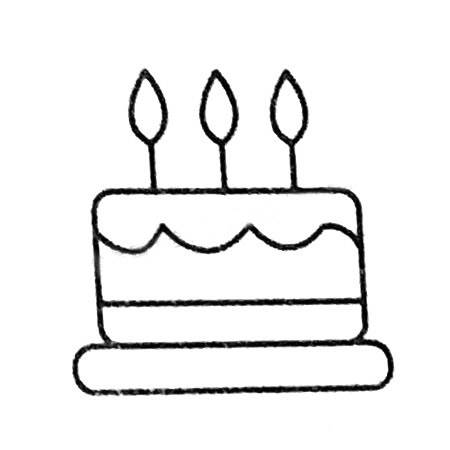 法国世界杯蛋糕简笔画