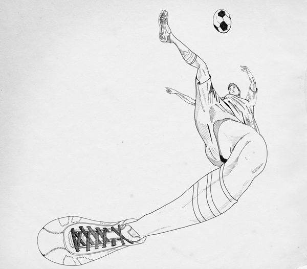 世界杯迷你版简笔画