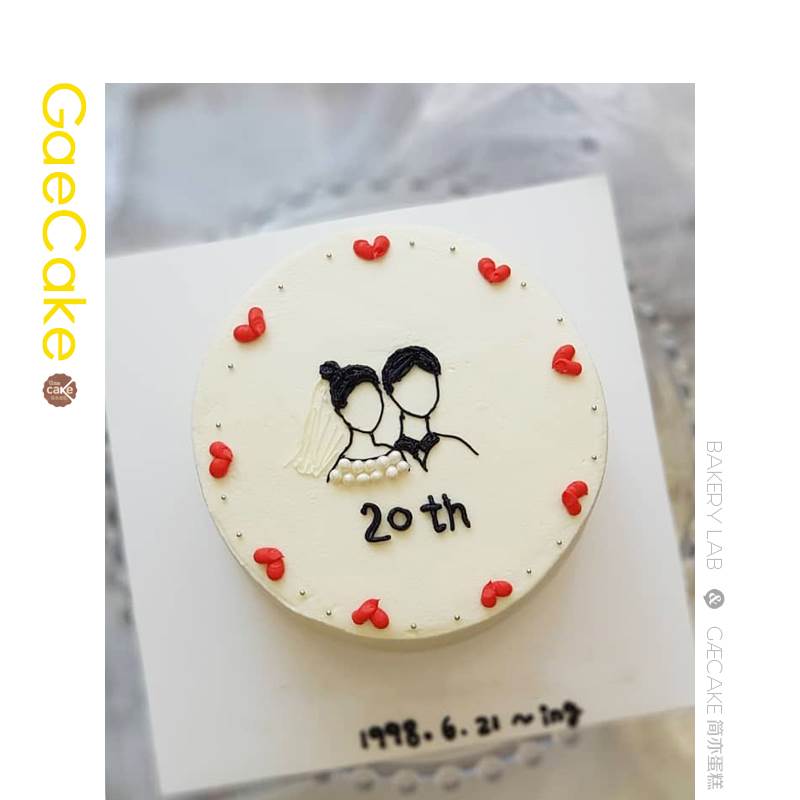 世界杯主题简笔画情侣蛋糕