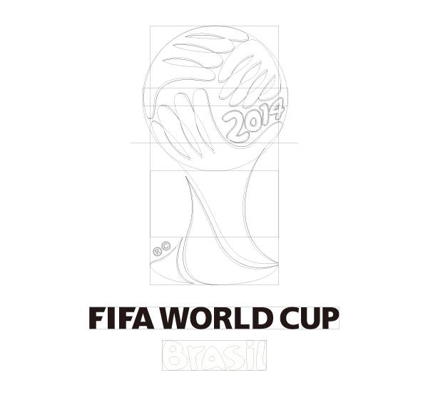 关于世界杯的简笔画