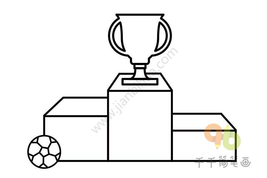 世界杯彩绘图案简笔画