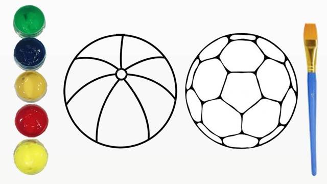 小世界杯足球简笔画大全