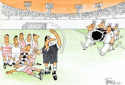 世界杯的球赛怎么画简笔画