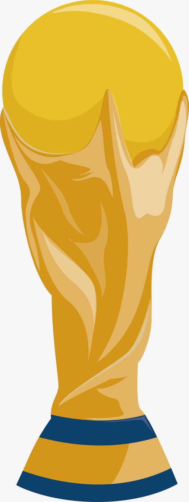 足球世界杯奖杯简笔画