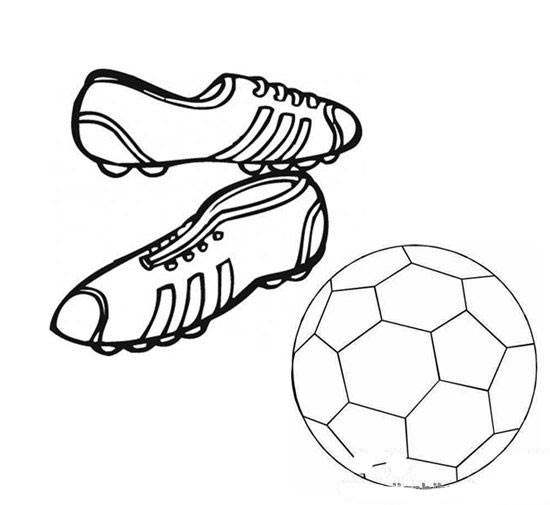 小小世界杯手简笔画足球