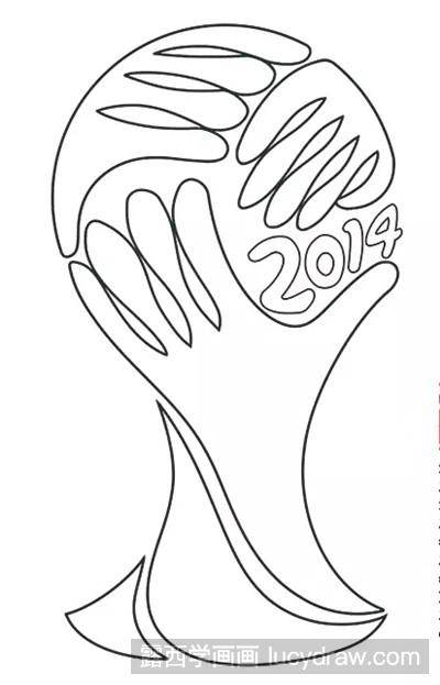 物理世界杯海报创意简笔画