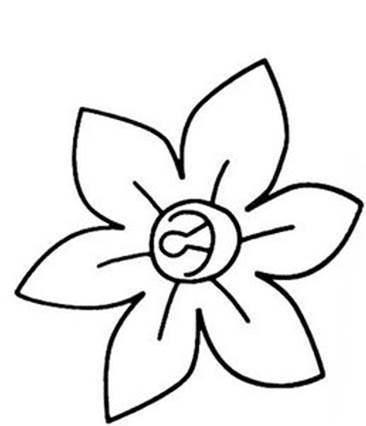 世界杯彩绘花朵简笔画