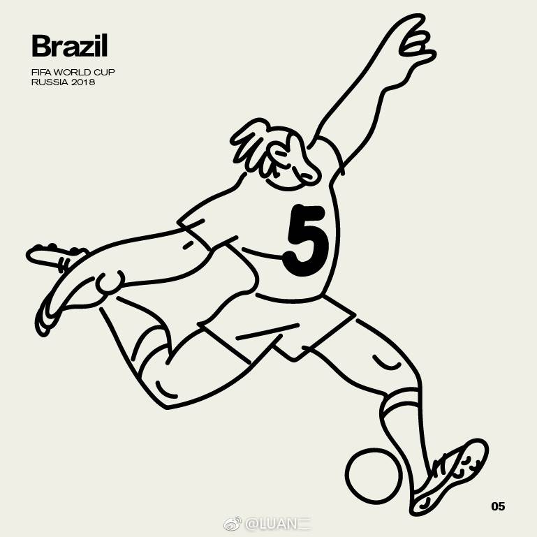 物理世界杯海报创意简笔画