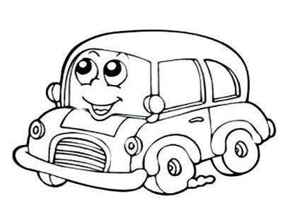 汽车探索世界杯简笔画图片