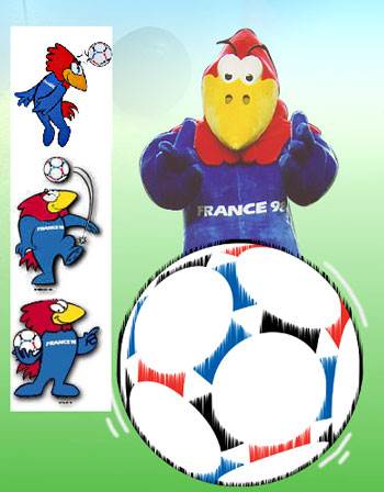 法国世界杯吉祥物简笔画