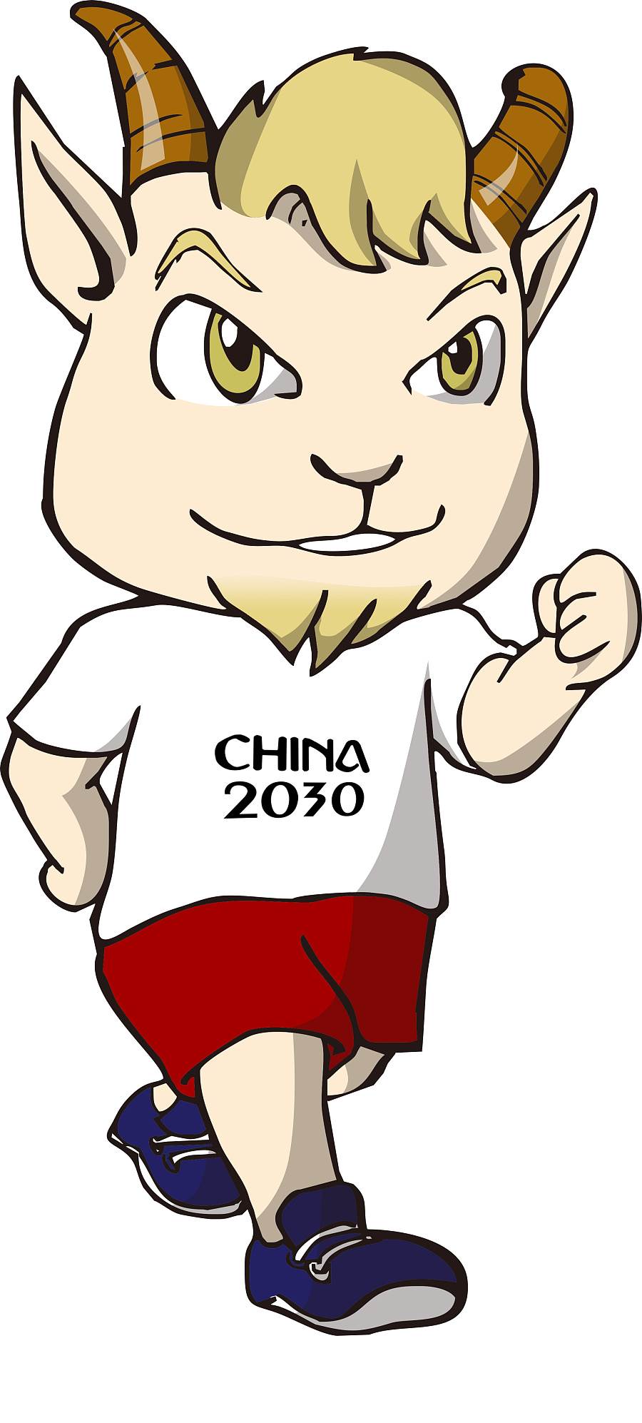 法国世界杯吉祥物简笔画