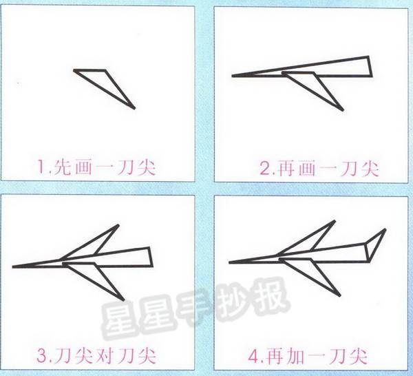 纸飞机简笔画