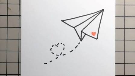 纸飞机简笔画