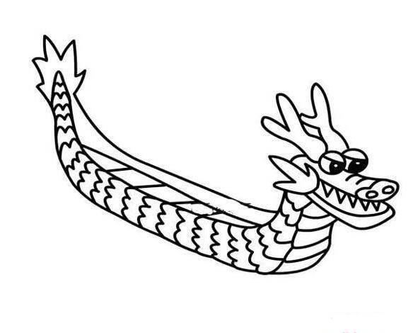 龙舟简笔画