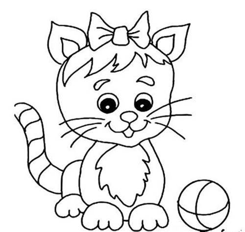 简笔画小猫