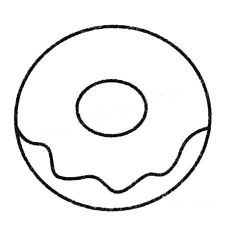 甜甜圈简笔画