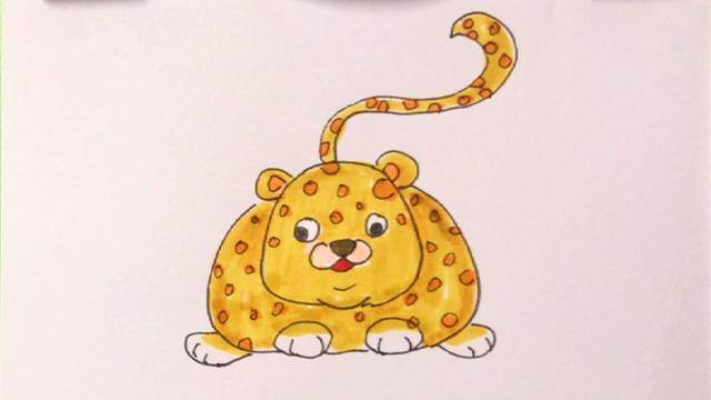 豹子简笔画