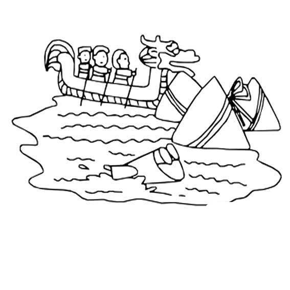 龙舟简笔画