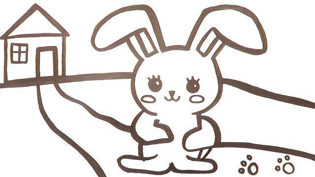 简笔画小兔子