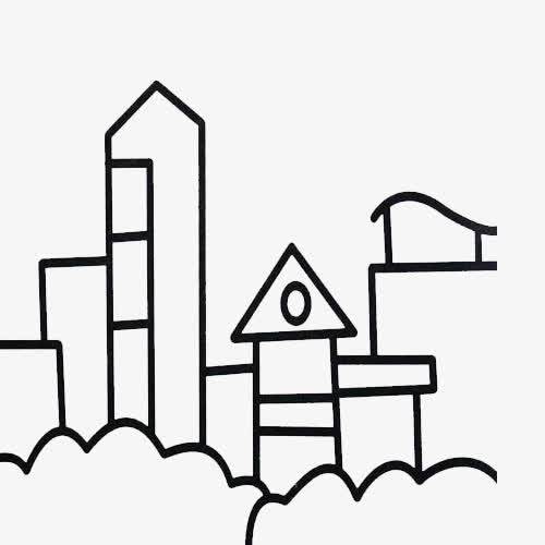城市简笔画