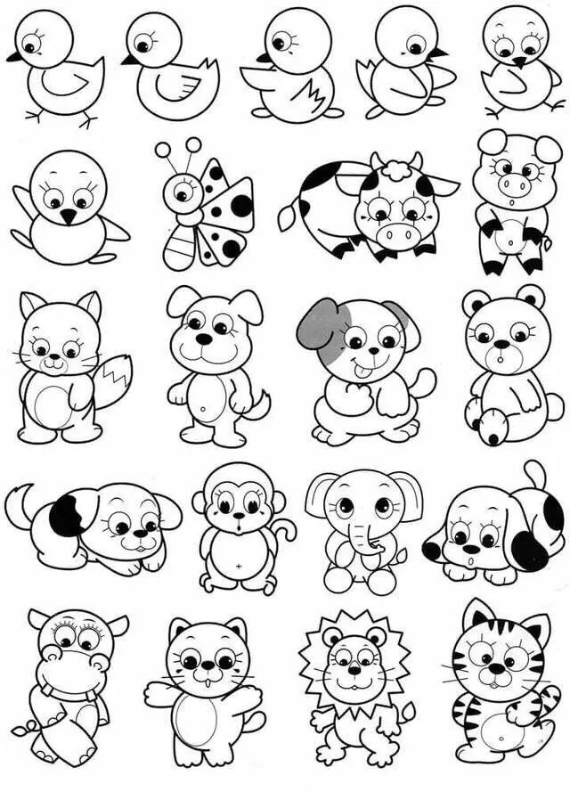 简笔画小动物