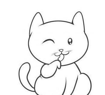 简笔画小猫
