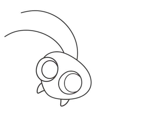 蟋蟀 简笔画