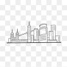 城市简笔画