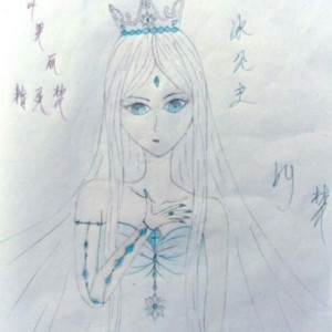 冰公主简笔画
