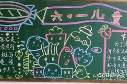 六一儿童节黑板报