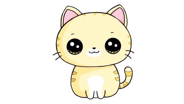 简笔画 小猫