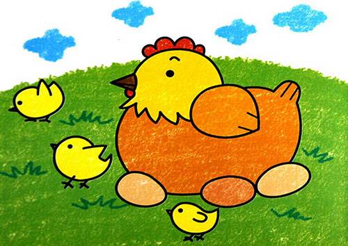 母鸡简笔画
